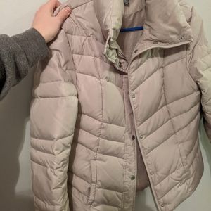 Cream puffer coat